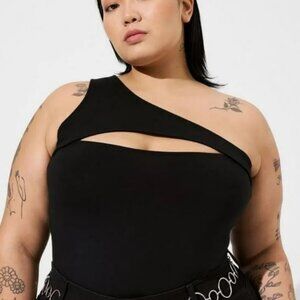 Torrid Foxy Cutout One Shoulder Top, Plus